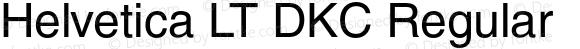 Helvetica LT DKC Regular