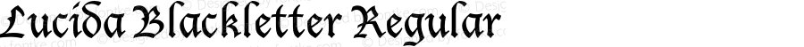 Lucida Blackletter