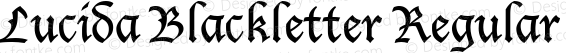 Lucida Blackletter