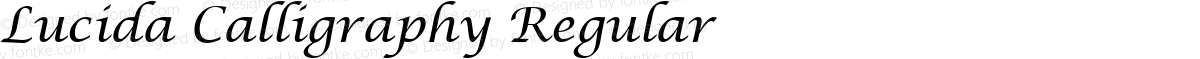 Lucida Calligraphy Regular