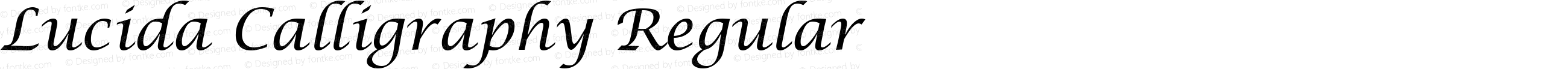 Lucida Calligraphy Regular