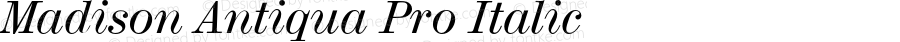 MadisonAntiquaPro-Italic