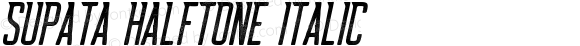 Supata-HalftoneItalic