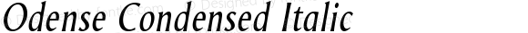 Odense Condensed Italic