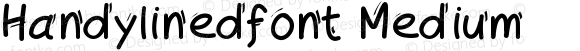 Handylinedfont Medium