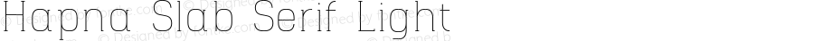 Hapna Slab Serif Light