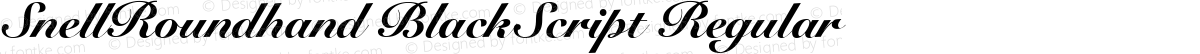 SnellRoundhand BlackScript Regular