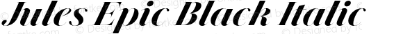 Jules Epic Black Italic