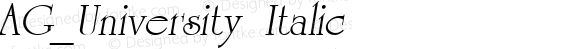 AG_University Italic