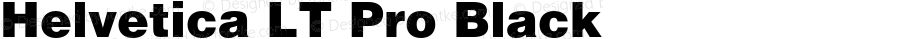Helvetica LT Pro Black