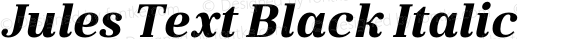 Jules Text Black Italic