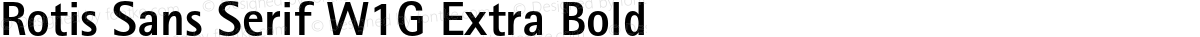 Rotis Sans Serif W1G Extra Bold