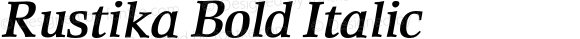 Rustika Bold Italic