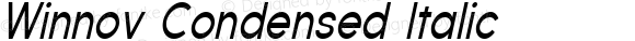 Winnov Condensed Italic