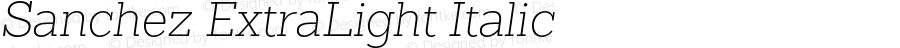 SanchezExtraLight-Italic