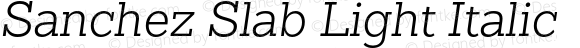 SanchezSlab-LightItalic