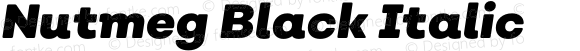 Nutmeg Black Italic