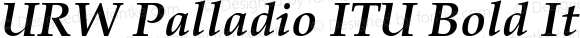 URW Palladio ITU Bold Italic 001.003