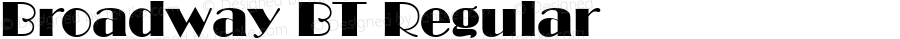 Broadway BT Regular mfgpctt-v1.52 Monday, January 25, 1993 12:06:13 pm (EST)