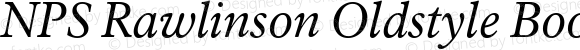 NPSRawlinsonOldstyle-BookItalic