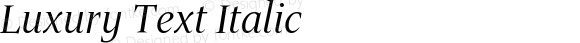 LuxuryText-Italic