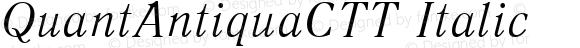 QuantAntiquaCTT Italic