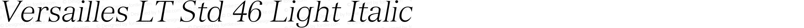 VersaillesLTStd-LightItalic