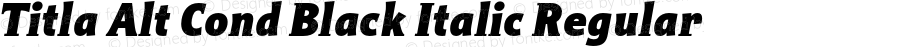 Titla Alt Cond Black Italic