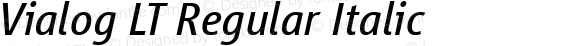 Vialog LT Italic