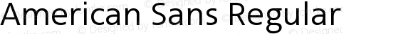 American Sans Regular