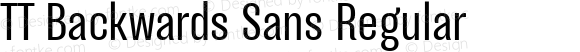 TT Backwards Sans Regular