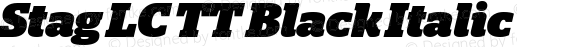 Stag LC TT Black Italic