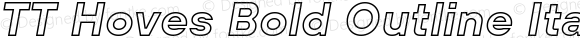 TT Hoves Bold Outline Italic