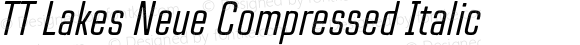 TT Lakes Neue Compressed Italic