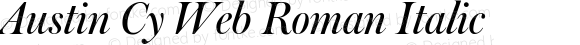 Austin Cy Web Roman Italic