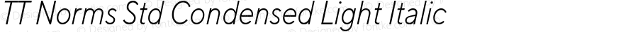 TT Norms Std Condensed Light Italic