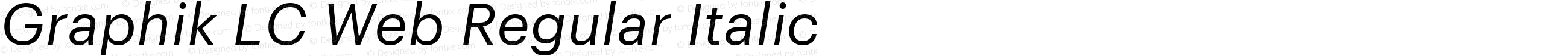 Graphik LC Web Regular Italic