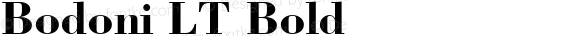 Bodoni LT Bold