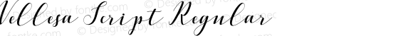 Vellesa Script Regular