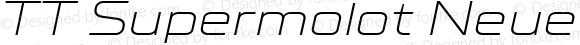 TT Supermolot Neue Extended Light Italic