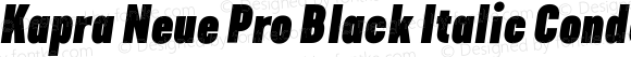 Kapra Neue Pro Black Italic Condensed