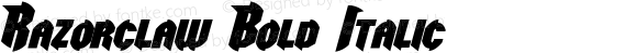 Razorclaw Bold Italic