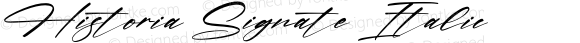 Historia Signate Italic