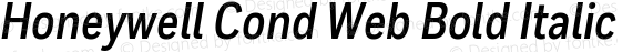 Honeywell Cond Web Bold Italic