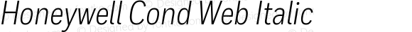 Honeywell Cond Web Italic