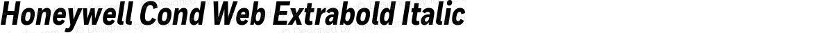 Honeywell Cond Web Extrabold Italic