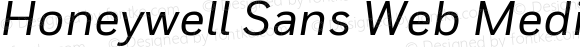 Honeywell Sans Web Medium Italic