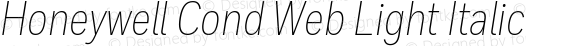Honeywell Cond Web Light Italic