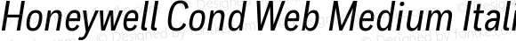 Honeywell Cond Web Medium Italic