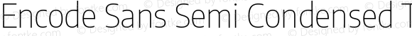 Encode Sans Semi Condensed Thin Regular